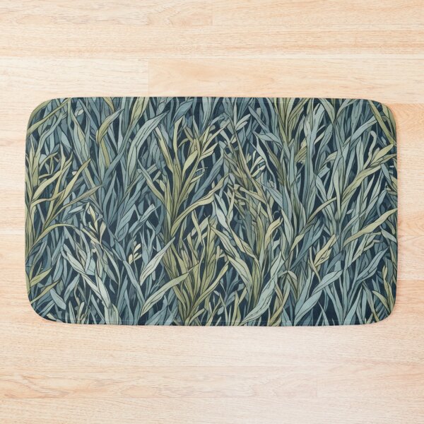 Item preview, Abstract Green and Blue Seagrass Pattern designed and sold by calibrit.