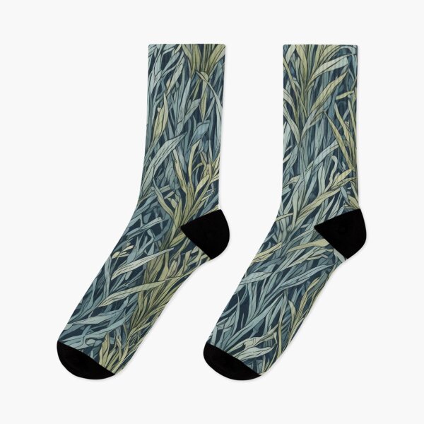 Item preview, Abstract Green and Blue Seagrass Pattern designed and sold by calibrit.