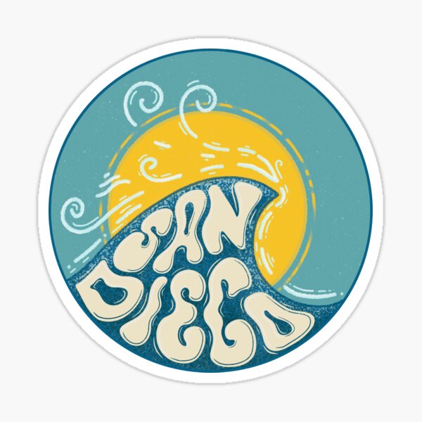 Vista previa del artículo con la obra «San Diego», diseñado y vendido por Nate Ross.