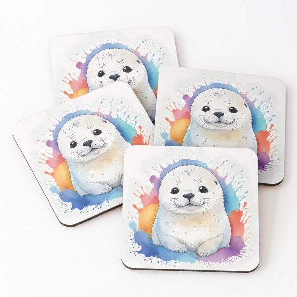 Item preview, Foca Arpa Acuarela designed and sold by WildlifeInc.