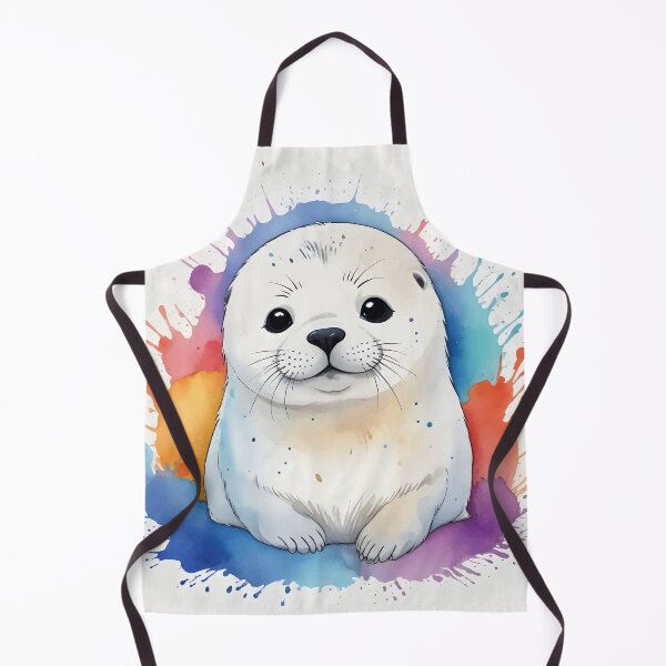 Item preview, Watercolor Harp Seal designed and sold by WildlifeInc.
