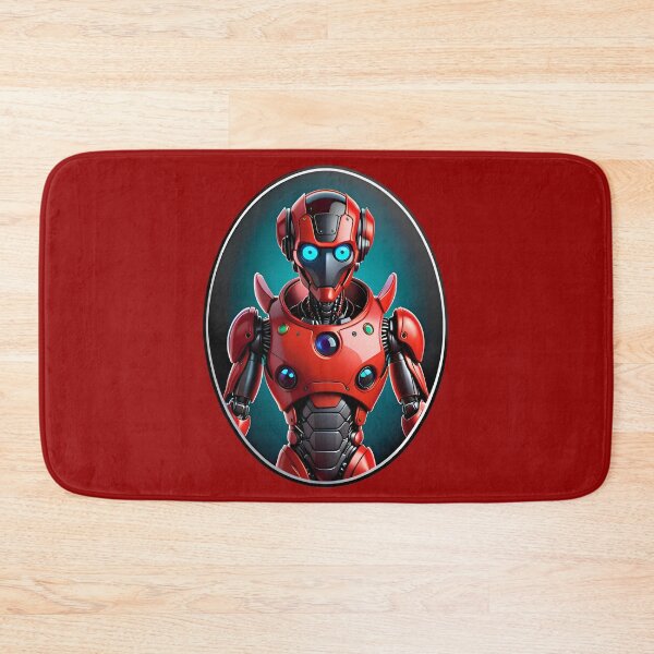 Item preview, Red Alien Humanoid Robot designed and sold by TheArtOfPat.
