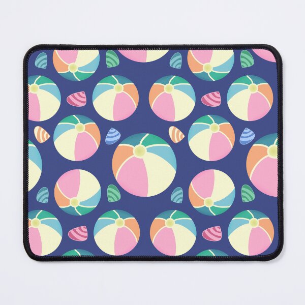 Item preview, Colourful Seashells and Beach Ball Fun Design On Navy Blue  designed and sold by JaselviiStudio.
