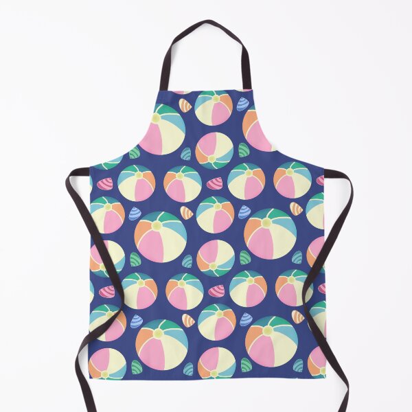 Item preview, Colourful Seashells and Beach Ball Fun Design On Navy Blue designed and sold by JaselviiStudio.