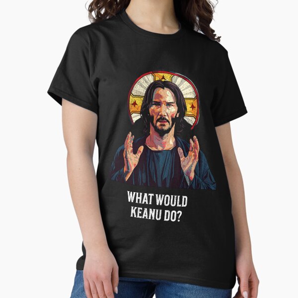 Artikel-Vorschau von Keanu Reeves als Jesus – Was würde Keanu tun?, designt und verkauft von walrusindustrie.