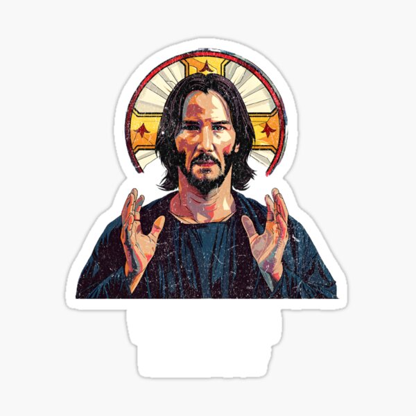 Artikel-Vorschau von Keanu Reeves als Jesus – Was würde Keanu tun?, designt und verkauft von walrusindustrie.