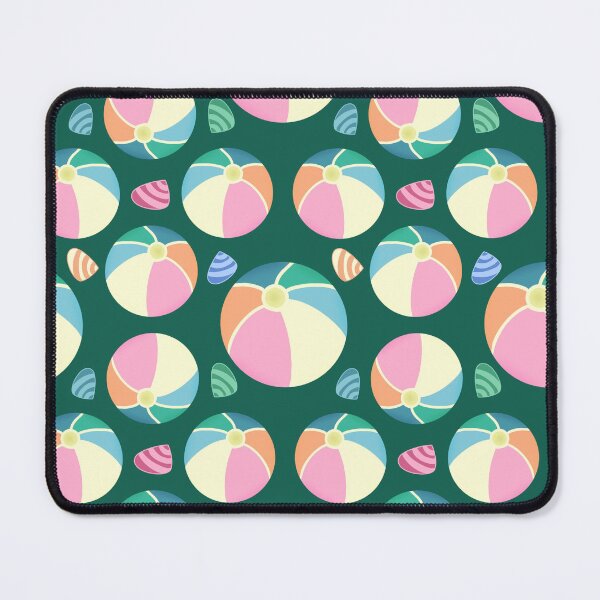 Item preview, Colourful Seashells and Beach Ball Fun Design On Emerald Green designed and sold by JaselviiStudio.