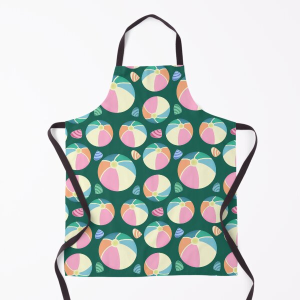 Item preview, Colourful Seashells and Beach Ball Fun Design On Emerald Green designed and sold by JaselviiStudio.