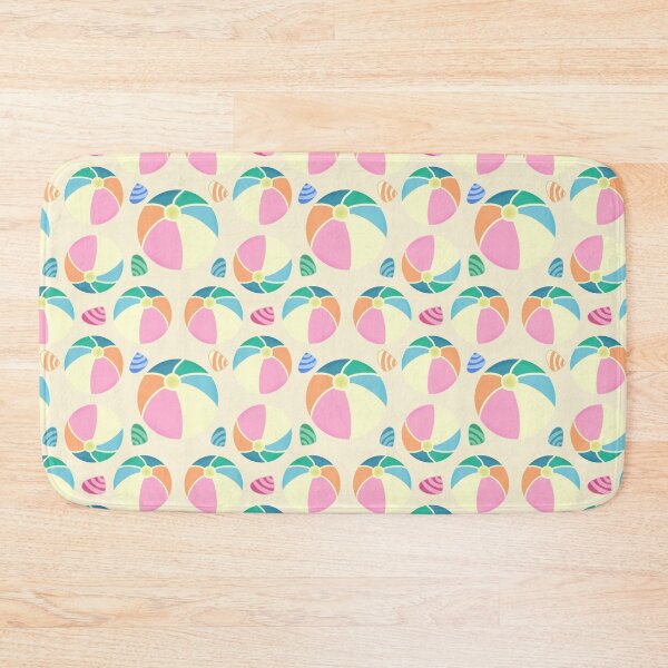 Item preview, Colourful Seashells and Beach Ball Fun Design On Cornsilk White designed and sold by JaselviiStudio.