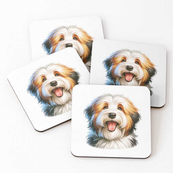 Item preview, Cute Bearded Collie Face designed and sold by TheAnimalZ00.