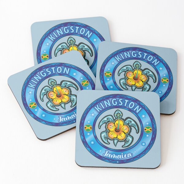 Item preview, Kingston Jamaica sea turtle hibiscus designed and sold by studioss76.
