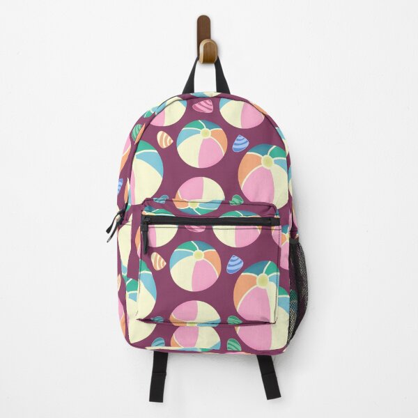 Item preview, Colourful Seashells and Beach Ball Fun Design On Fandango Pink designed and sold by JaselviiStudio.