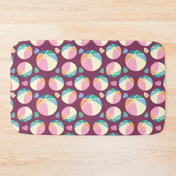 Item preview, Colourful Seashells and Beach Ball Fun Design On Fandango Pink designed and sold by JaselviiStudio.