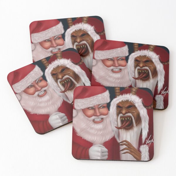 Item preview, Santa Vs. Krampus designed and sold by EbonyCGIart.