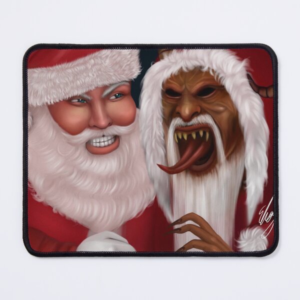 Item preview, Santa Vs. Krampus designed and sold by EbonyCGIart.