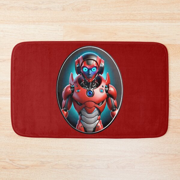 Item preview, Red Alien Humanoid Robot designed and sold by TheArtOfPat.