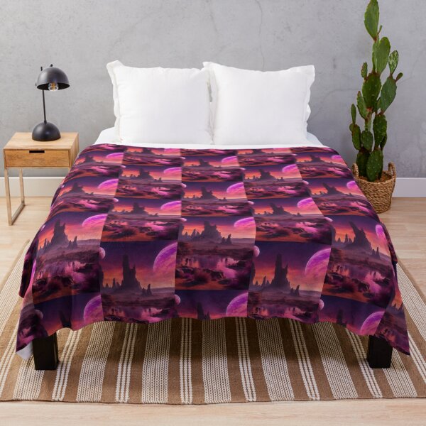Item preview, Galactic Sunset Over Alien Planet designed and sold by Gargantua99.