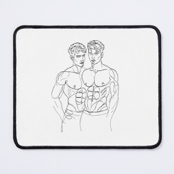 Item preview, Aiden and Leo - One Line Art, Naked Man Line Art, Printable Wall Art, Art Print, Nude Line Art Man, Male Sketch Art, Nude Gay Art, Line Drawing Male, Gay designed and sold by GarconArts.