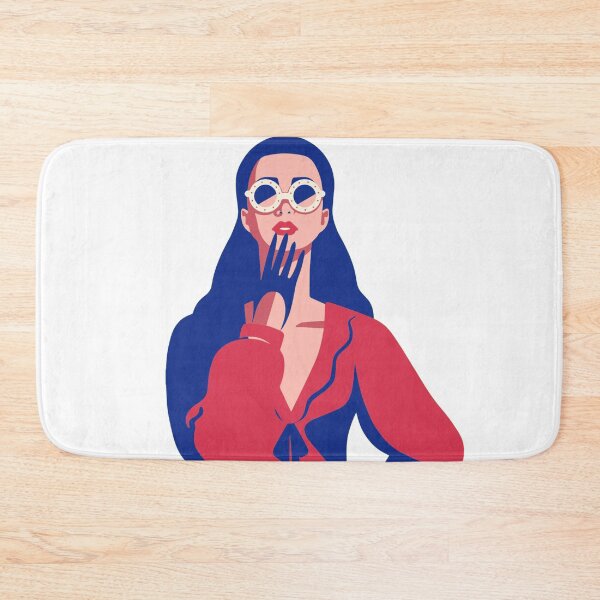 Item preview, Fashion girl in red dress and sunglasses  designed and sold by Aysa Galaxy.