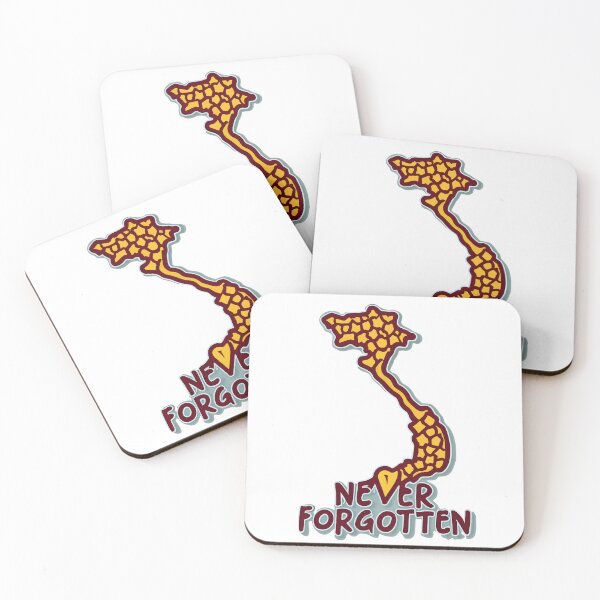 Item preview, Vietnam Map Heart 'Never Forgotten' - Vietnam Veteran Tribute designed and sold by NiftyWrx.