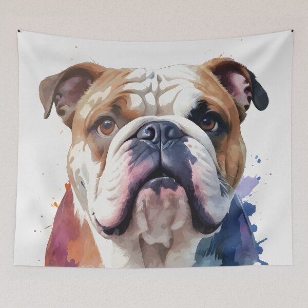 Item preview, Watercolor English Bulldog designed and sold by WildlifeInc.