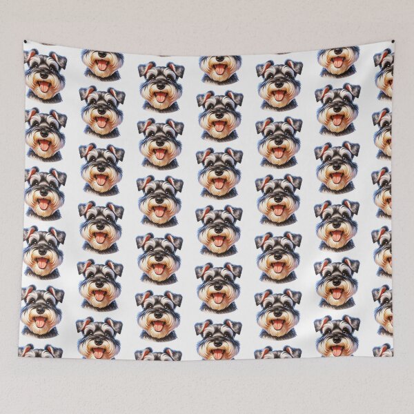 Item preview, Cute Miniature Schnauzer Face designed and sold by TheAnimalZ00.