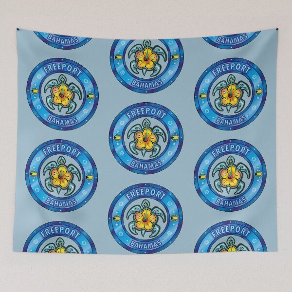 Item preview, Freeport Bahamas sea turtle hibiscus designed and sold by studioss76.