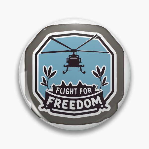 Item preview, Flight for Freedom - Vietnam War Helicopter Silhouette designed and sold by NiftyWrx.