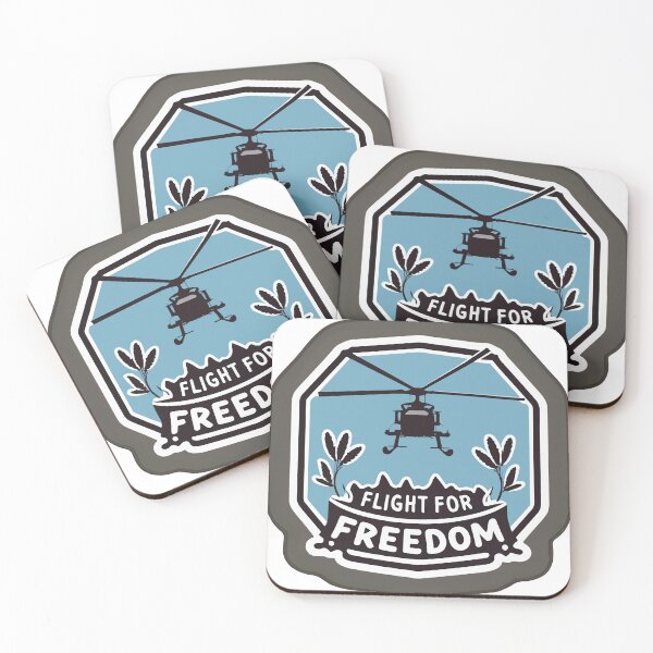 Item preview, Flight for Freedom - Vietnam War Helicopter Silhouette designed and sold by NiftyWrx.