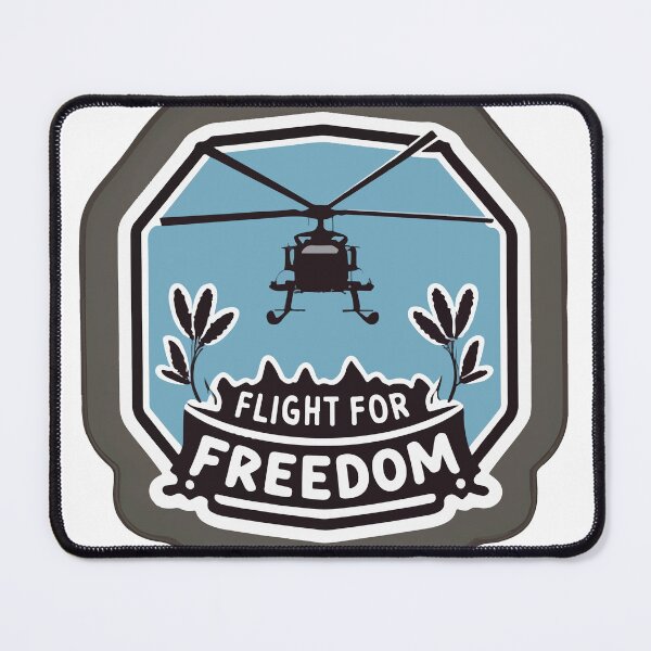 Item preview, Flight for Freedom - Vietnam War Helicopter Silhouette designed and sold by NiftyWrx.