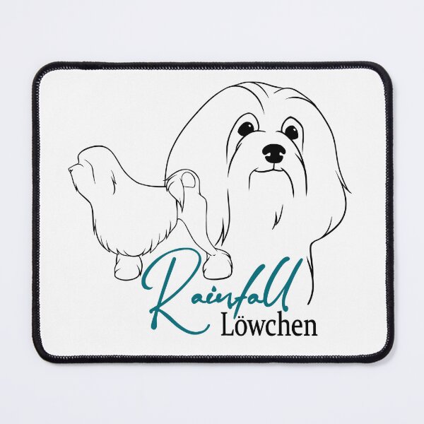Item preview, Rainfall Lowchen Logo, with Teal  designed and sold by CatDana.