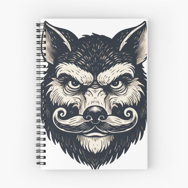 Item preview, Fierce Wolf with a Distinguished Mustache designed and sold by pokedez.