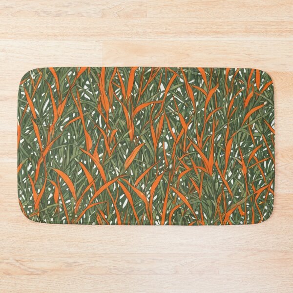 Item preview, Abstract Orange and Green Seagrass Pattern designed and sold by calibrit.