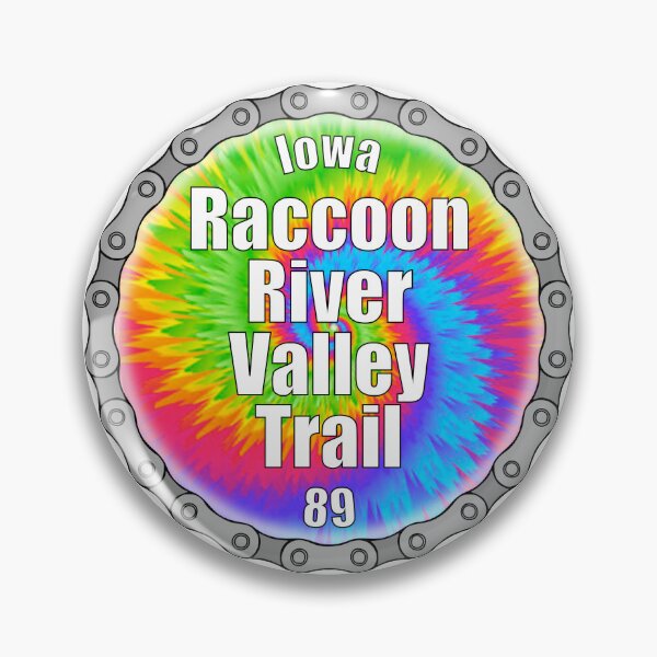 Aperçu de l'œuvre Sentier de la vallée de la rivière Raccoon (tie-dye) créée et vendue par PurpleCowStudio.