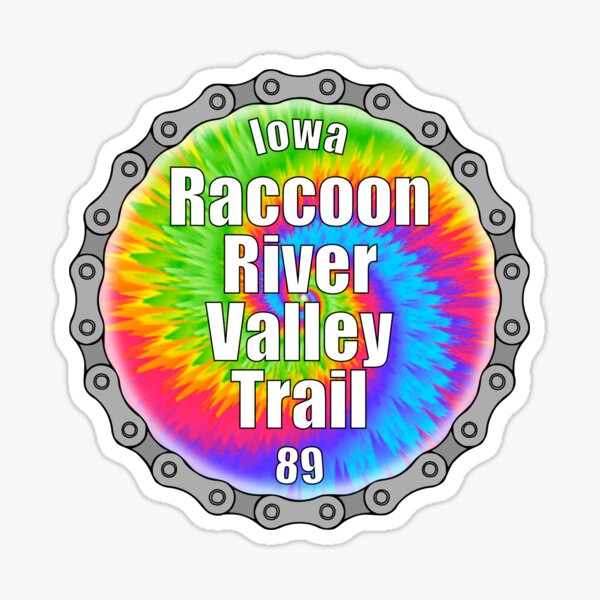 Item preview, Raccoon River Valley Trail (tie-dye) designed and sold by PurpleCowStudio.