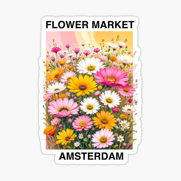 Item preview, Amsterdam flower market flowers designed and sold by TeeARTHY.