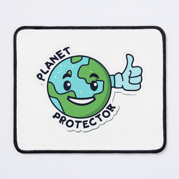 Item preview, Planet Protector - Smiling Earth Cartoon designed and sold by NiftyWrx.