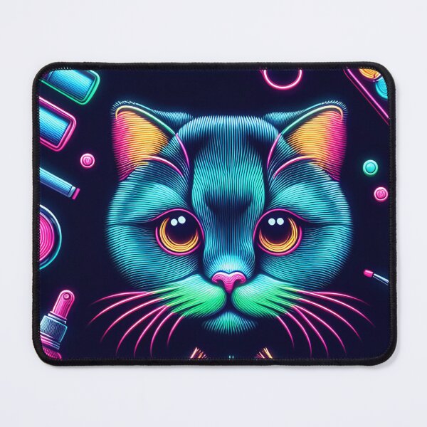 Item preview, Neon Kitty in the Dark #14 Cute Animal Designs designed and sold by Kinyah88.