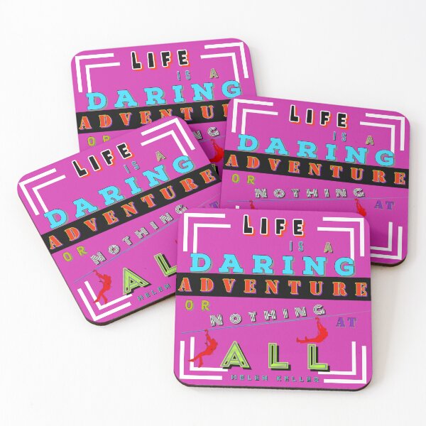 Item preview, Helen Keller’s quote life is a daring adventure or nothing at all designed and sold by TheBruce77.