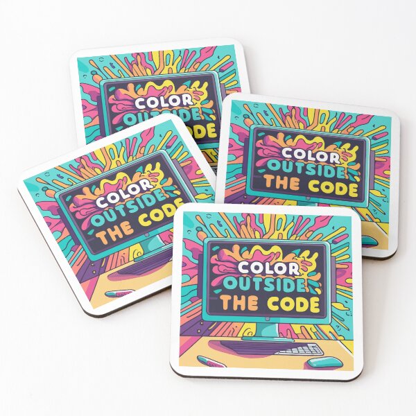 Item preview, Color Outside The Code - Vibrant Web Designer Monitor designed and sold by NiftyWrx.