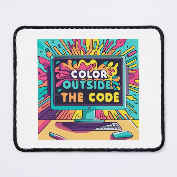 Item preview, Color Outside The Code - Vibrant Web Designer Monitor designed and sold by NiftyWrx.