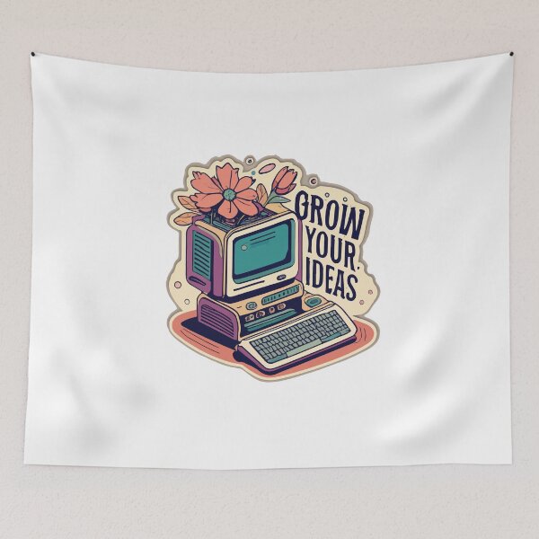 Item preview, Vintage Computer Bloom - Grow Your Ideas designed and sold by NiftyWrx.
