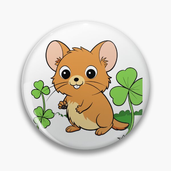 Item preview, Fluffy Little Dormouse Exploring a Field of Clovers designed and sold by omerfdln34.