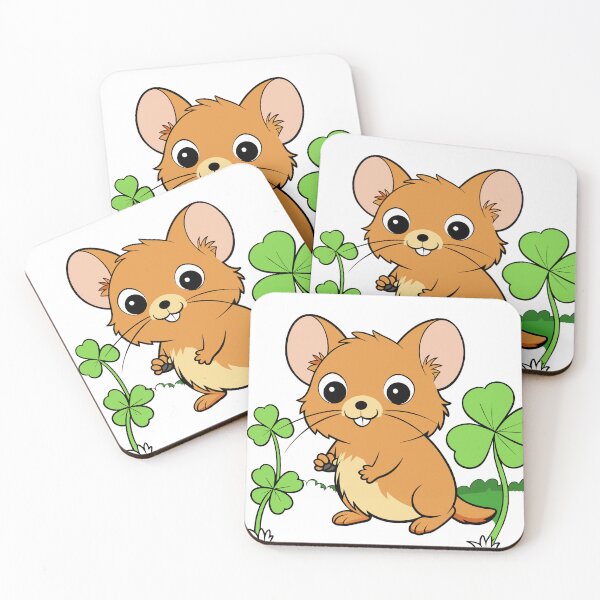 Item preview, Fluffy Little Dormouse Exploring a Field of Clovers designed and sold by omerfdln34.