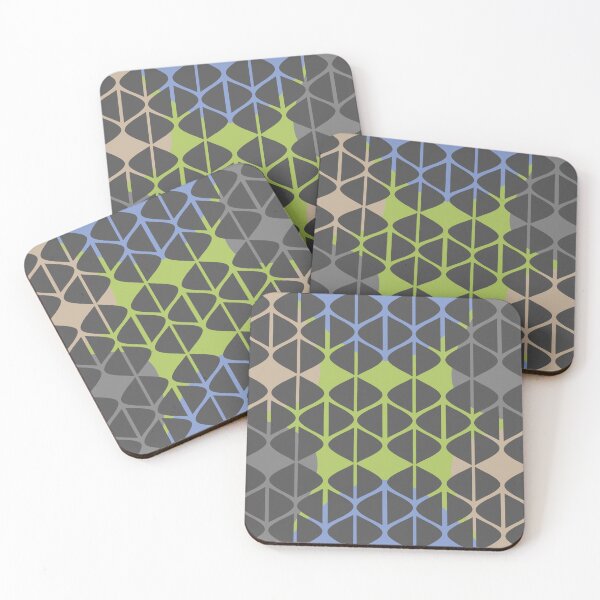 Item preview, Patterns similar to leaves in green, grey, blue, brown. designed and sold by wonghong.