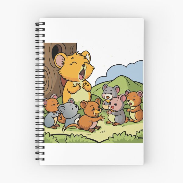 Item preview, Fluffy Little Dormouse Singing to a Group of Baby Dormouse designed and sold by omerfdln34.