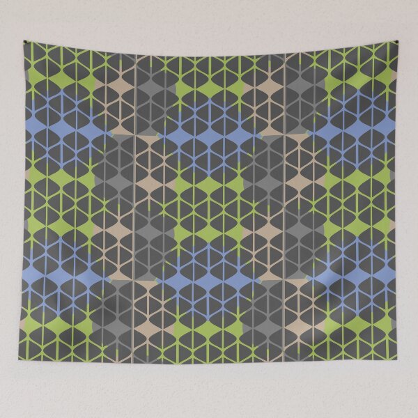 Item preview, Patterns similar to leaves in green, grey, blue, brown. designed and sold by wonghong.