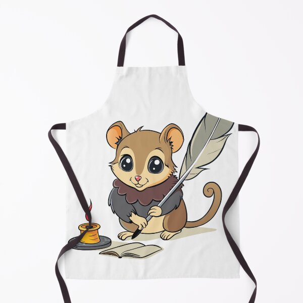 Item preview, Fluffy Little Dormouse Writing a Letter with an Acorn Quill designed and sold by omerfdln34.