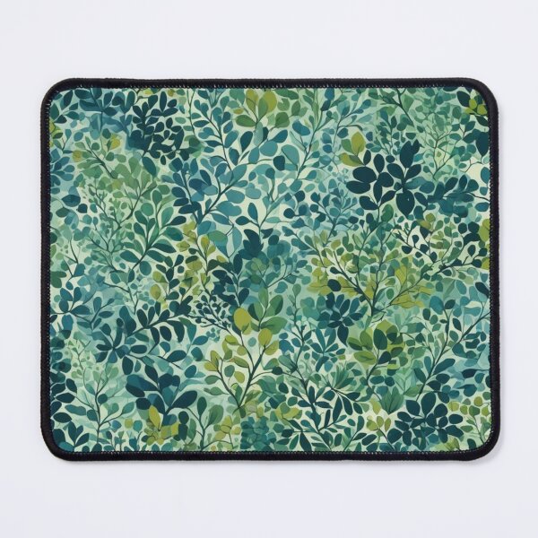 Item preview, Abstract Colorful Blue and Green Leaves Pattern designed and sold by calibrit.