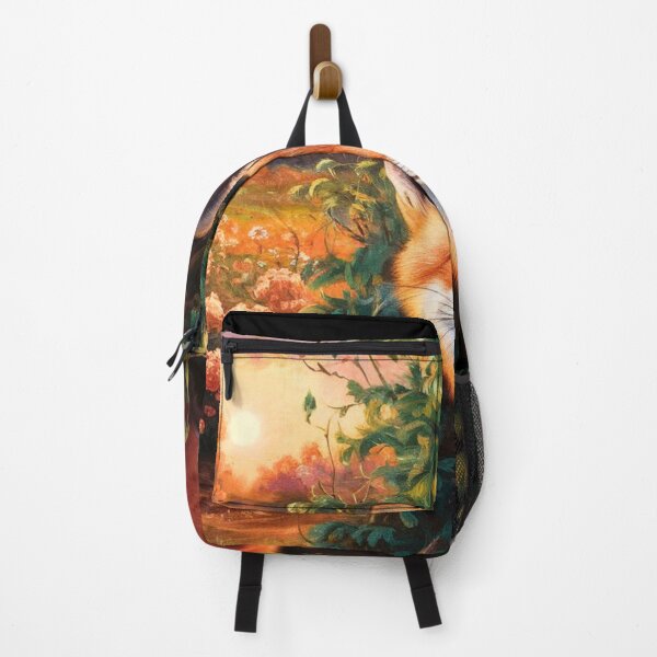 Item preview, Fox Portrait. Spring fox, floral fox, vintage fox, fox painting, Johannes Vermeer style designed and sold by FoxVibes.